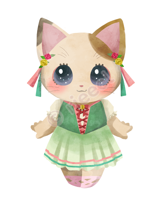 rieeelのねこのイラスト 2