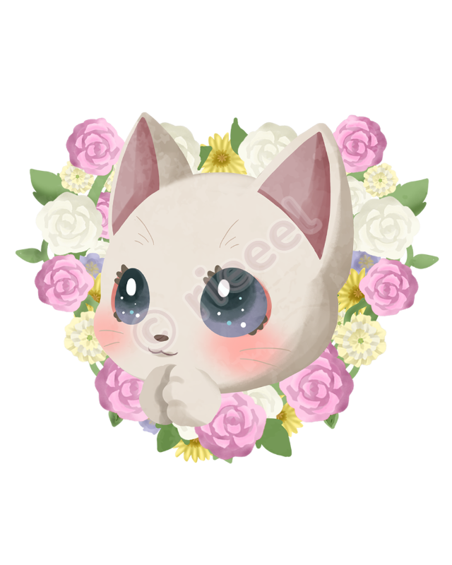 rieeelのねこのイラスト 18
